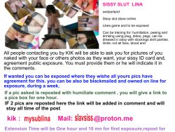 ~ Sissy Lina sl*t exposed read and use