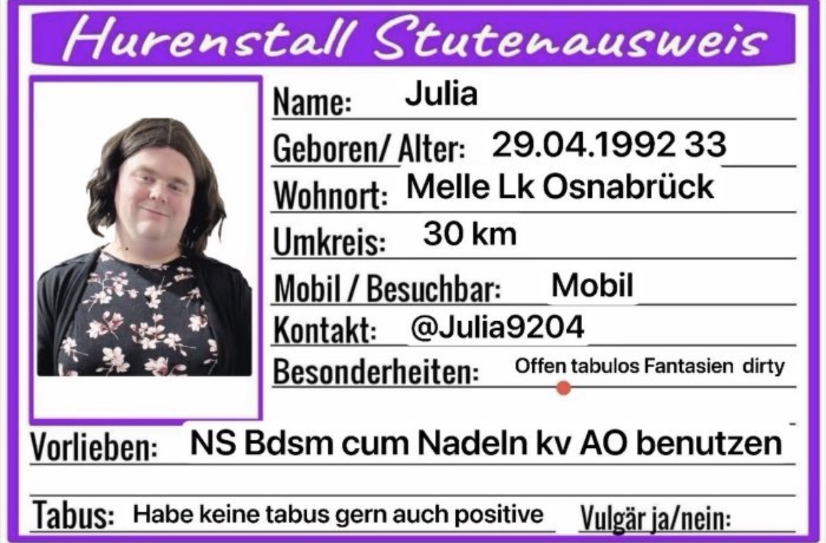 Crossdresser Julia Christian Böhmer