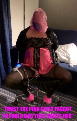 Fat sissy in pink