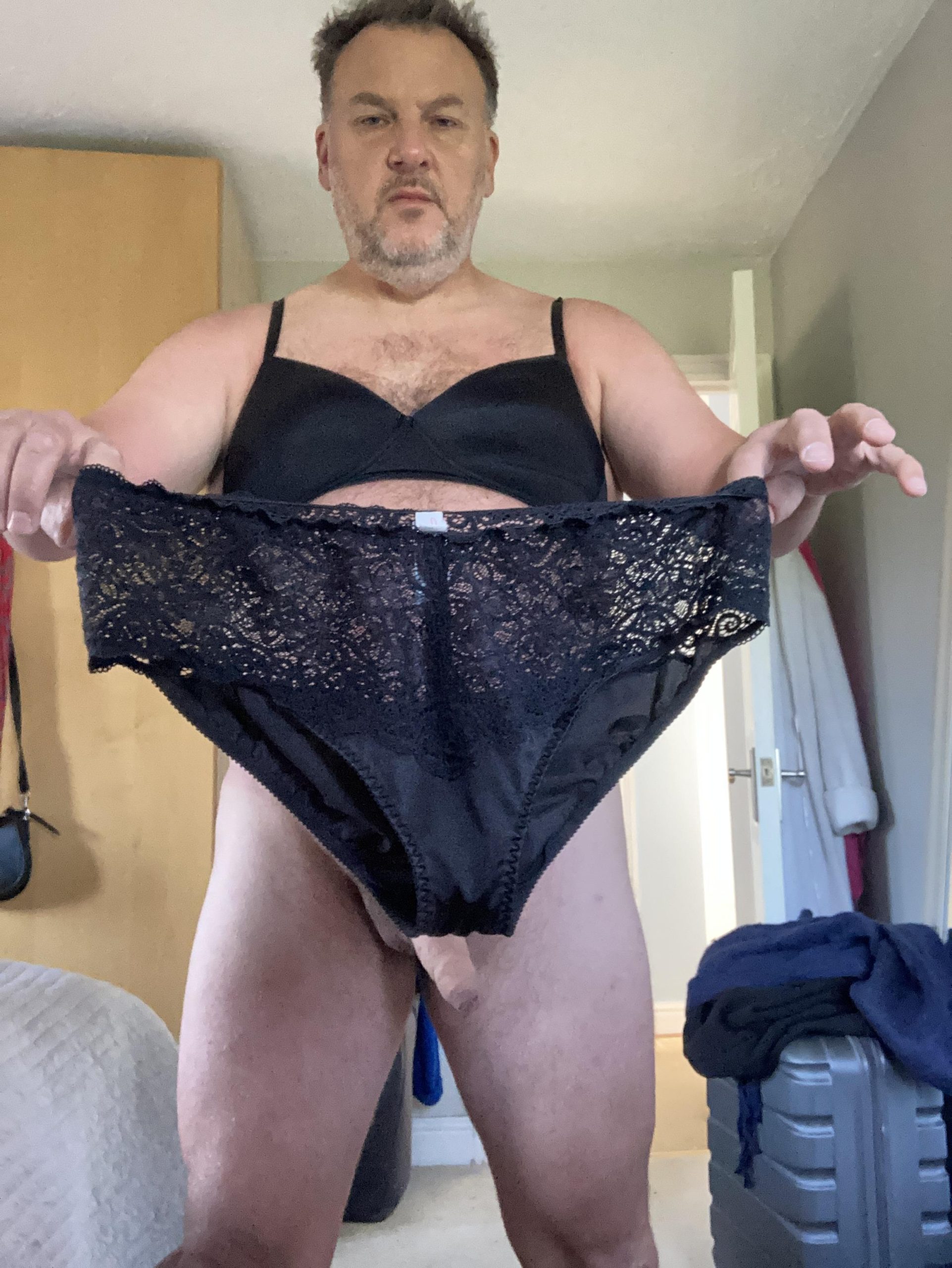 Showing off my wife’s panties