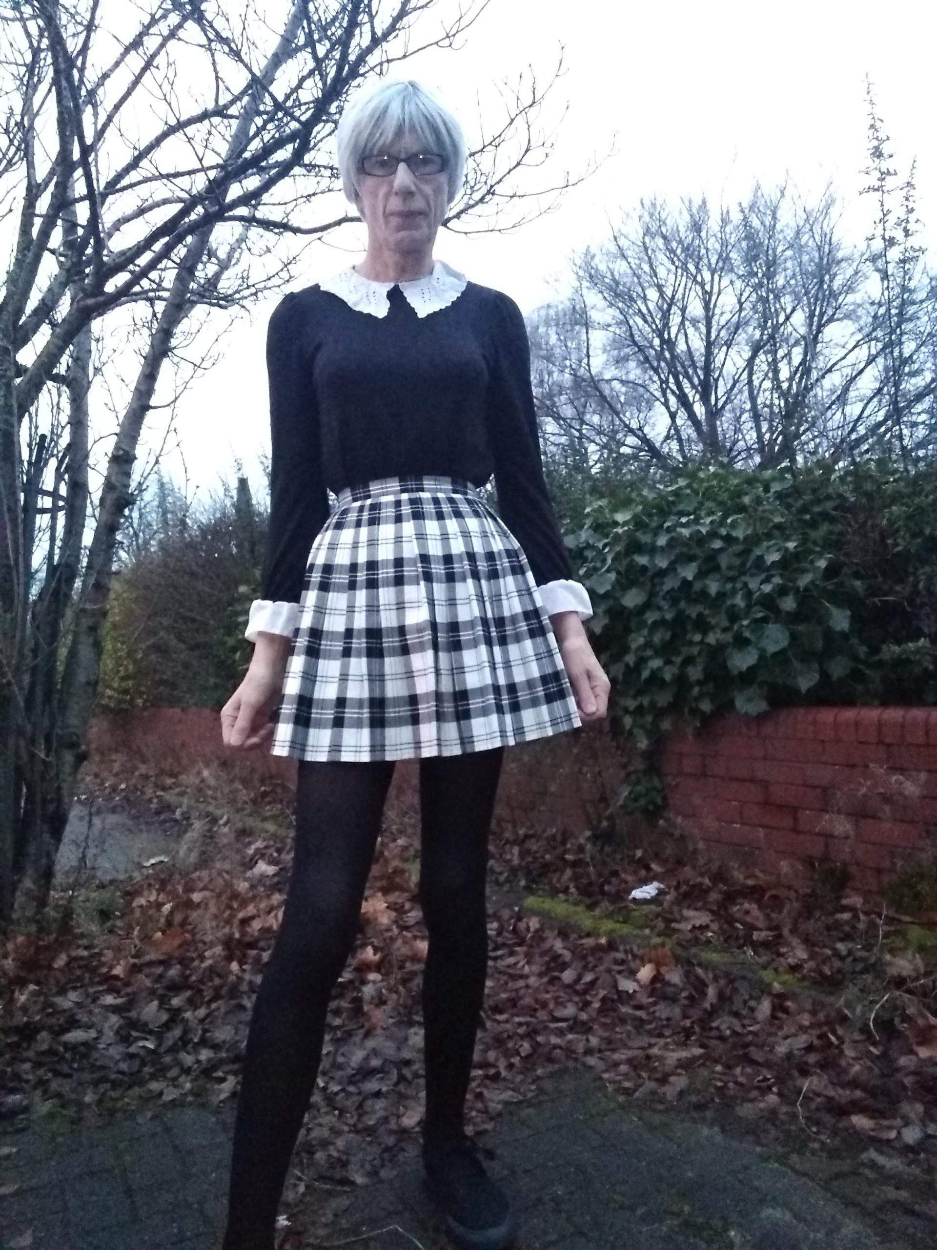 Diaper sissy cynthia outdoors