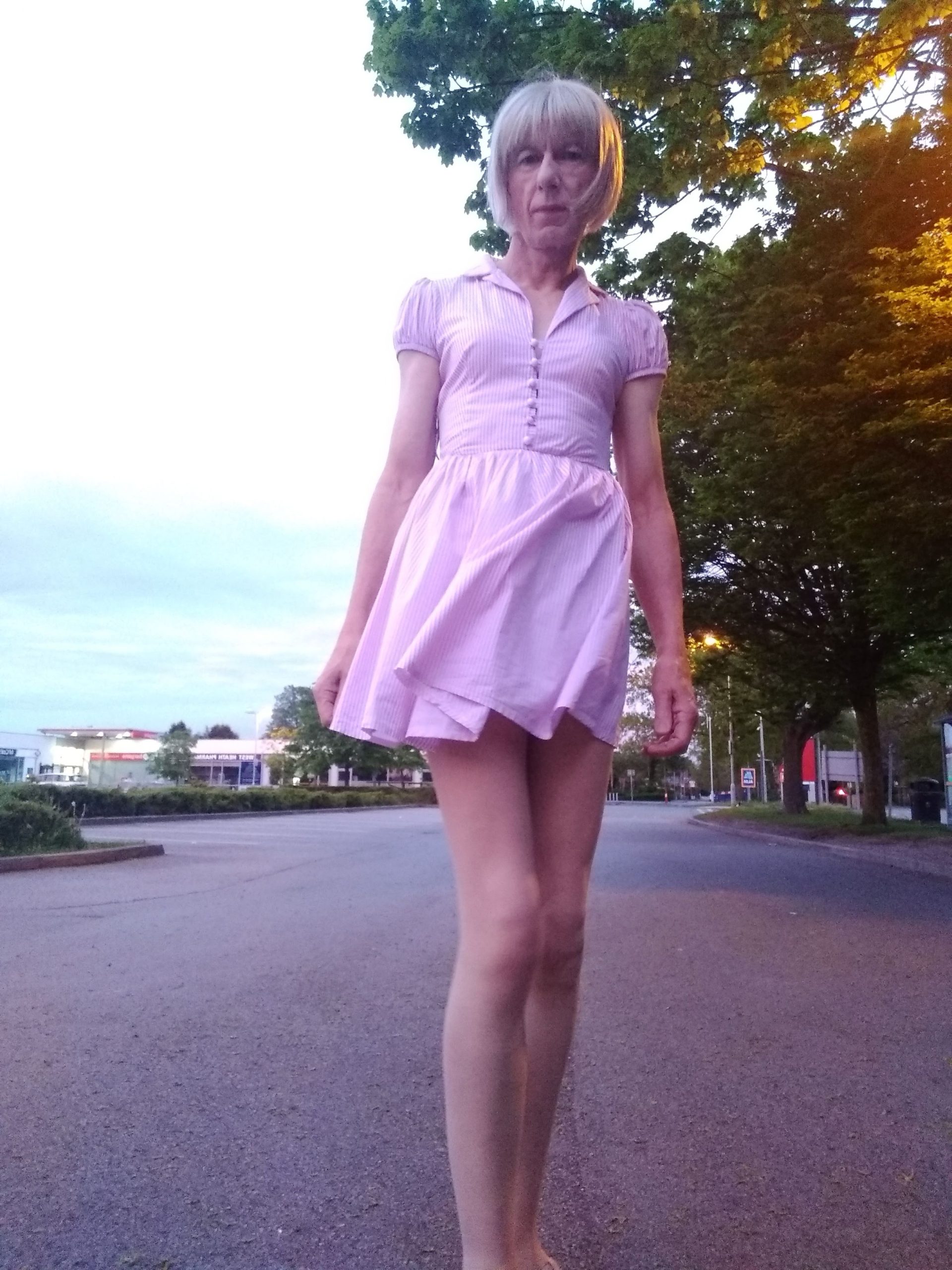 Diaper sissy cynthia outdoors