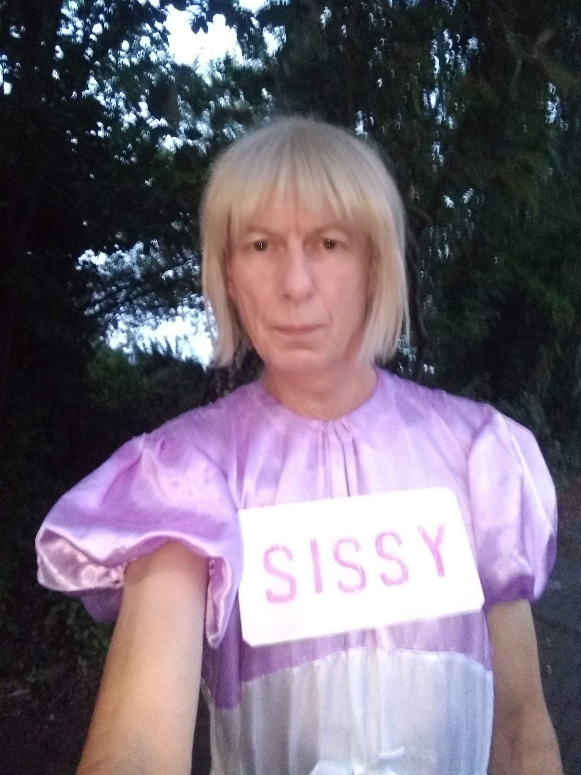 Diaper sissy cynthia outdoors