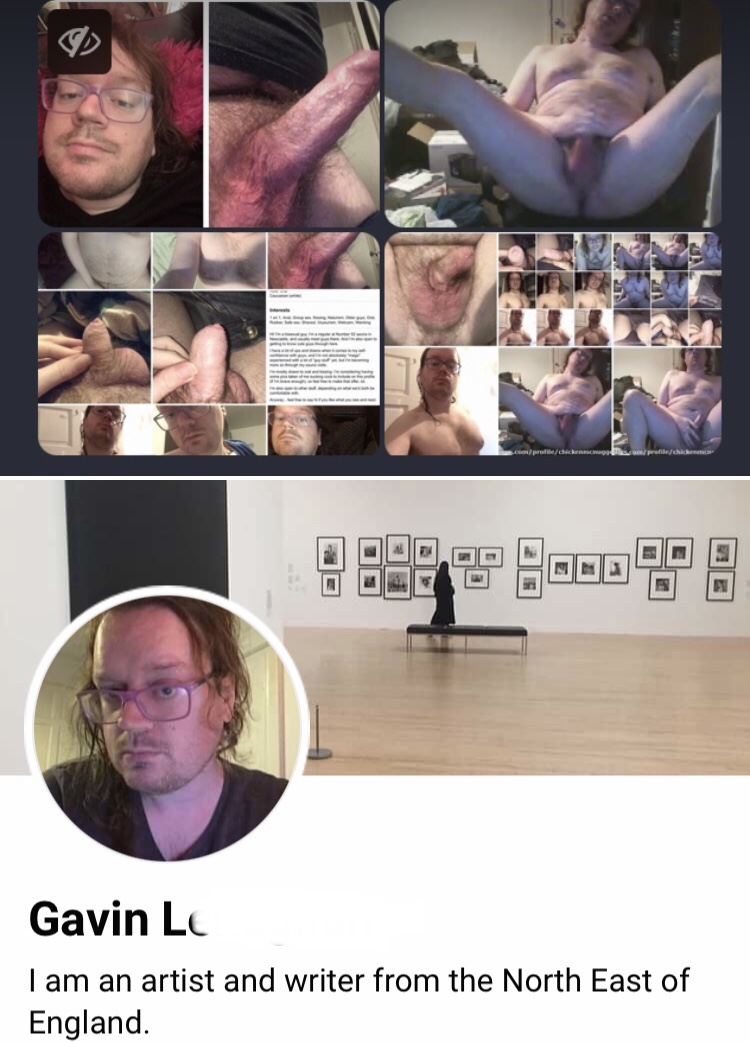 Newcastle artist Gavin L’s private life with men exposed