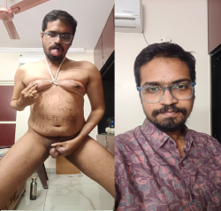 Indian Sissy f*ggot Ankith – Ugly trashy Indian f*ggot Ankith Exposed completely