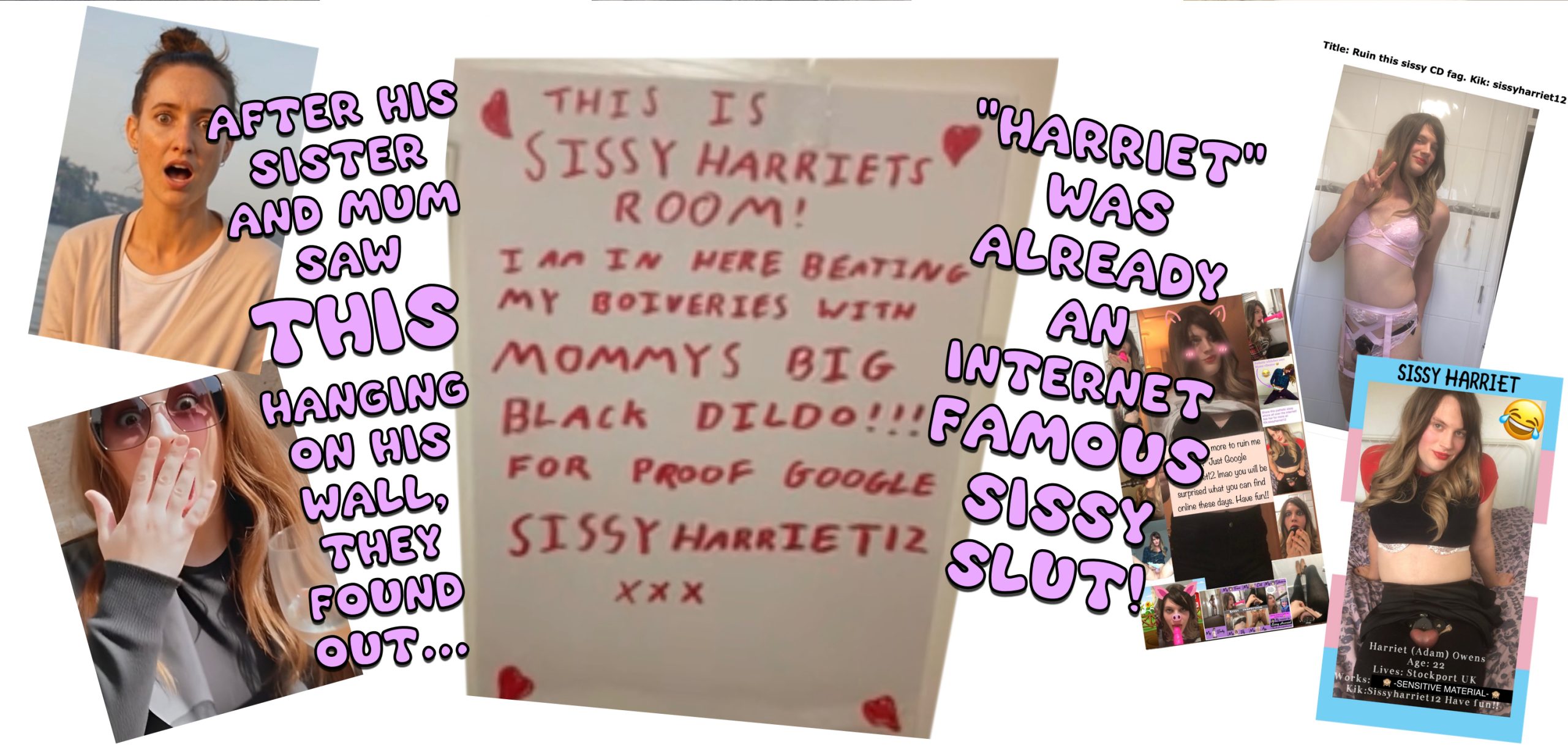 Sissy HARRIET is a STUPID SISSY sl*t!