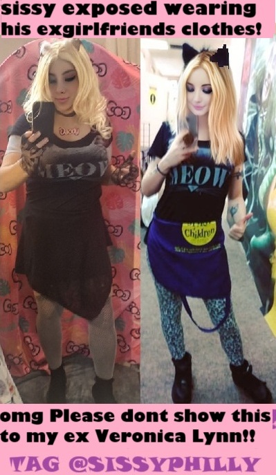 exposed in my exgf’s clothes!