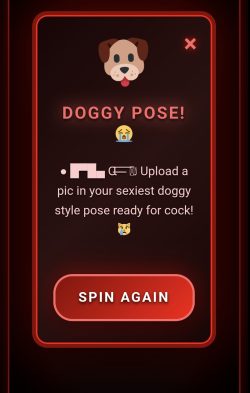 Locked and in pose im ready in doggy 😛