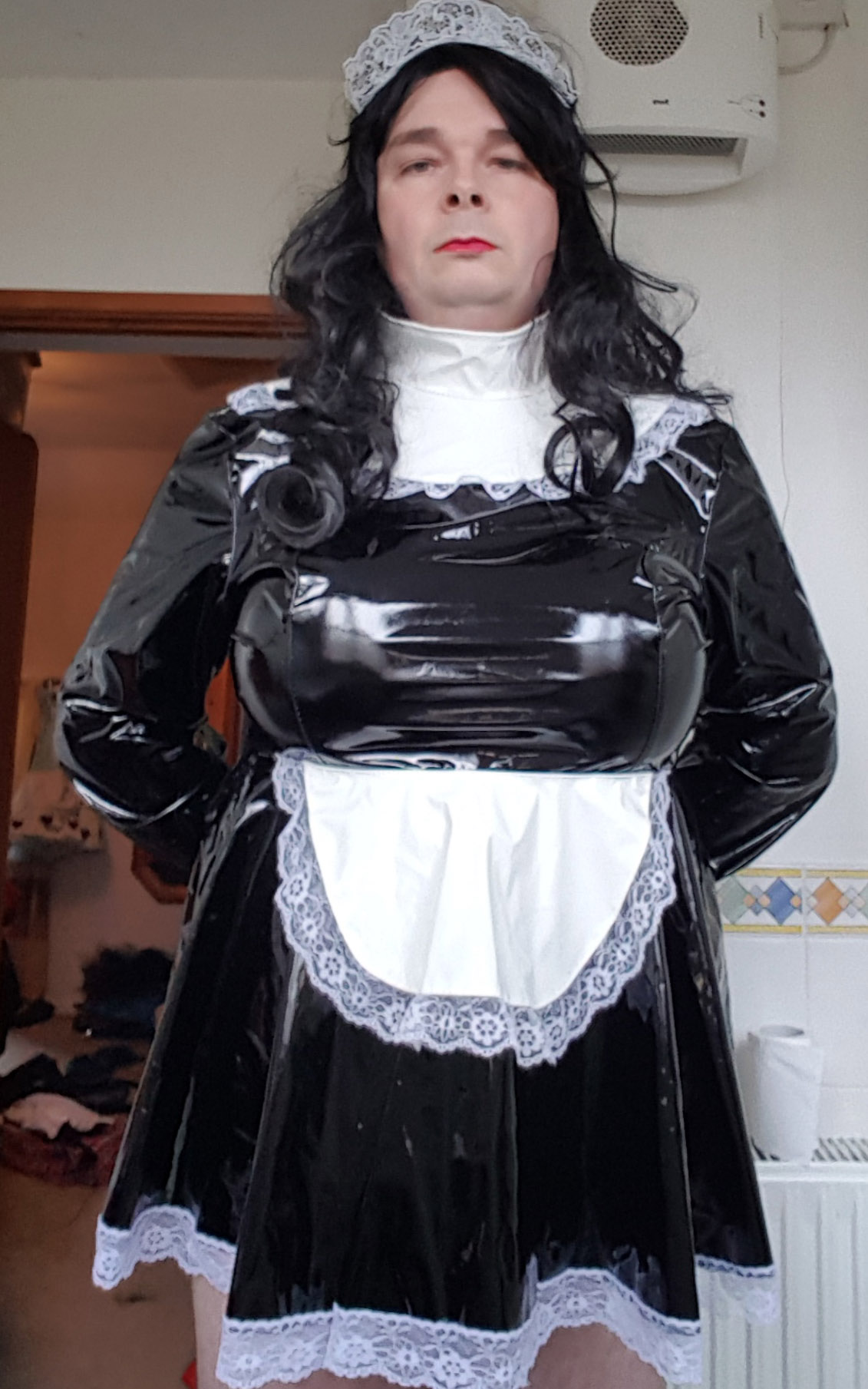Dumb SW UK Sissy in PVC.. part 2!