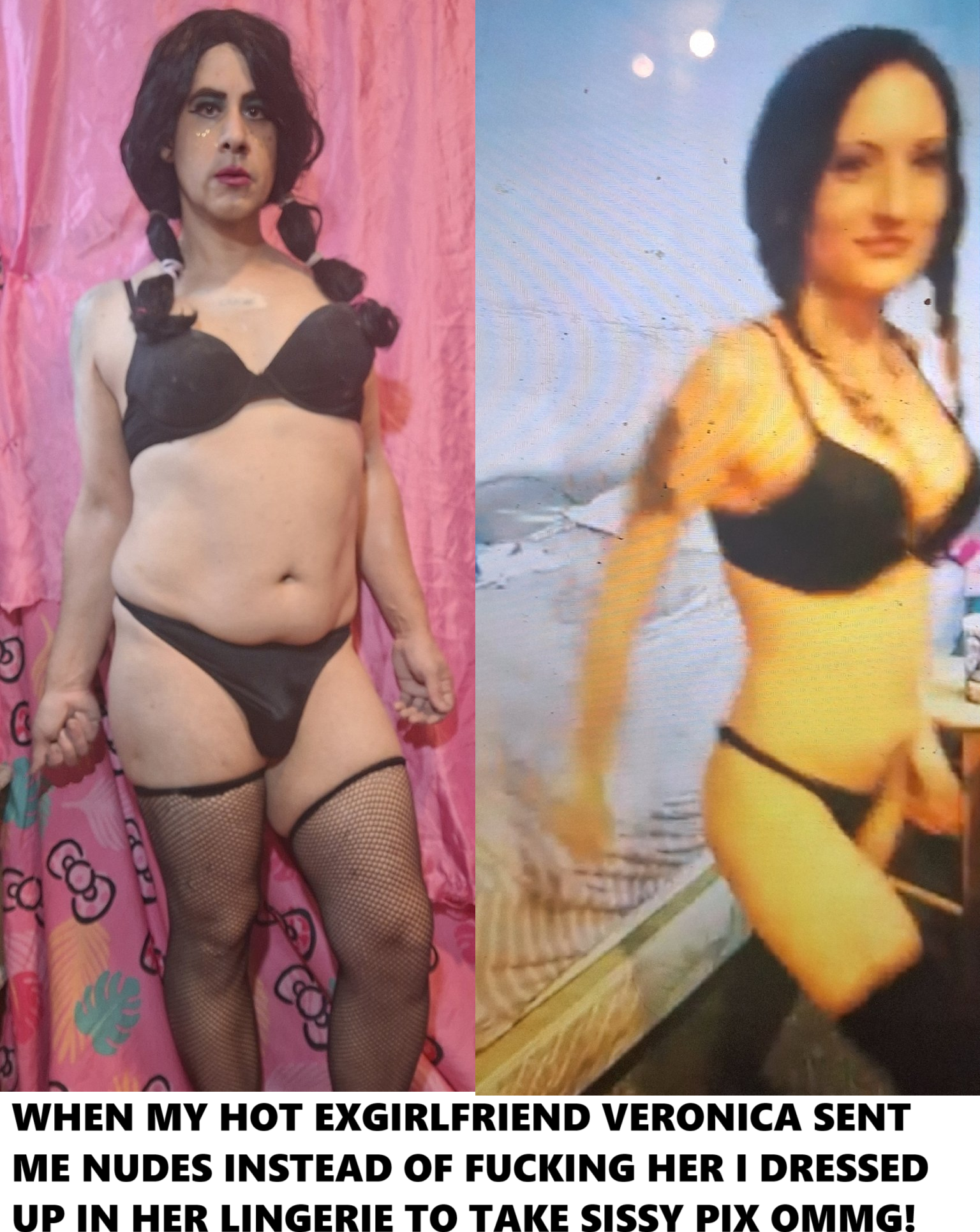 I wear my exgf’s panties 4 Daddy!