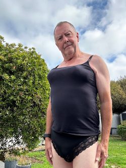 Sissy Bryn in the garden