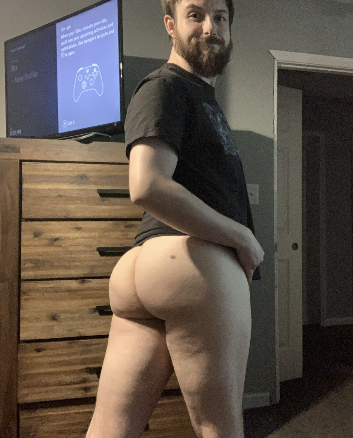 Fat butt f*g Braxton exposed