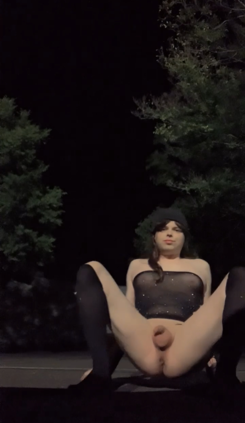 Sissy Lauren exposed in public