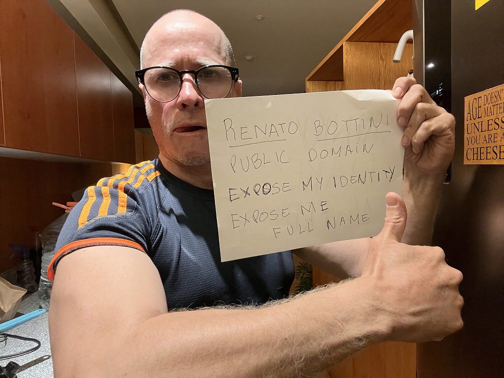 RENATO BOTTINI full name exposed on GOOGLE do a name search