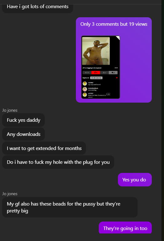 sl*t is begging to be extended