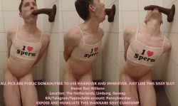 Sissy Cumsl*t Ron – Pathetic cock addicted sissy