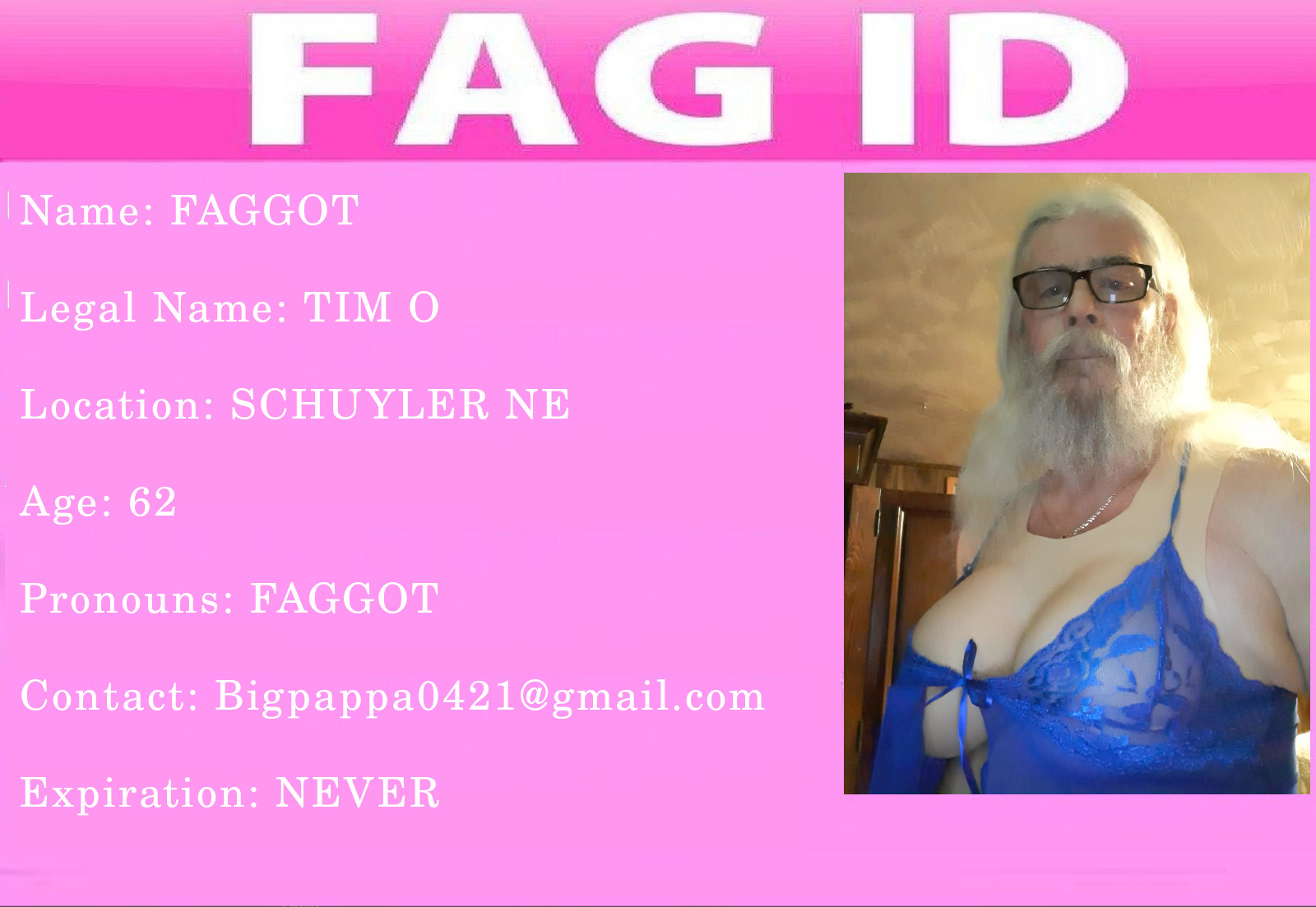 Help expose this f*ggot