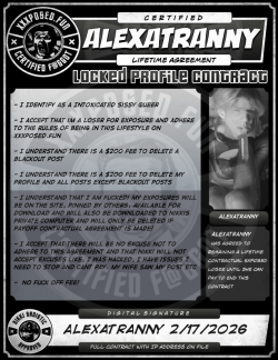 Sissy AlexaTranny  – Locked Profile Contract