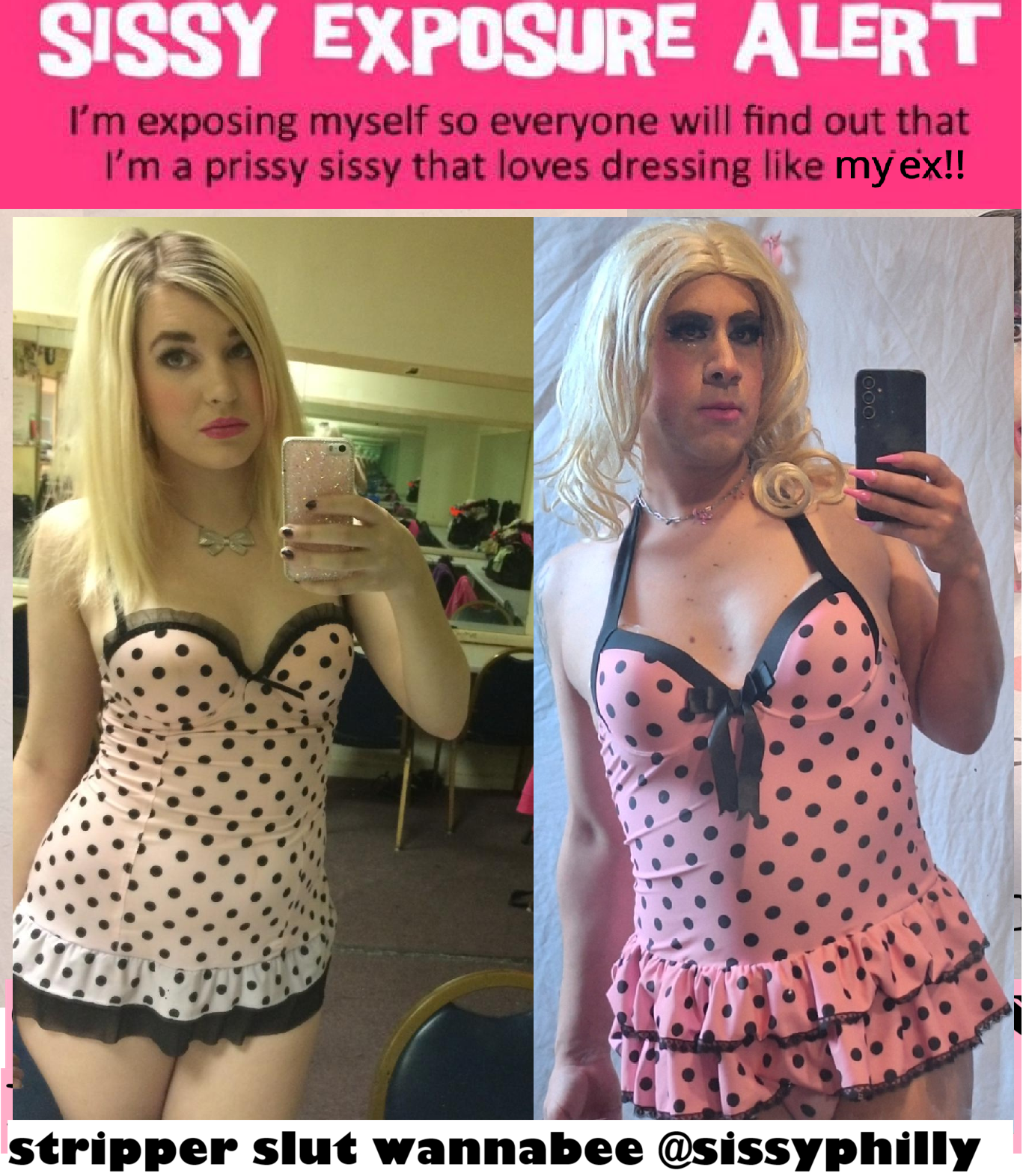 wish i was a stripper sl*t like my x!