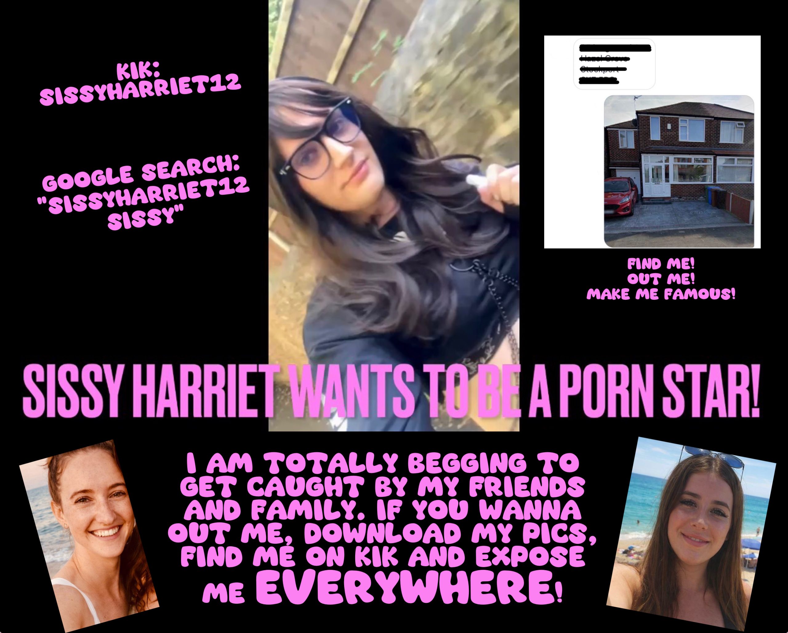 Sissy loser HARRIET wants to get CAUGHT and RUINED!