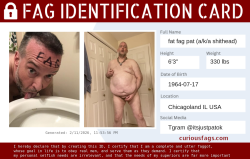 fatty mcfatf*g – identified f*ggot