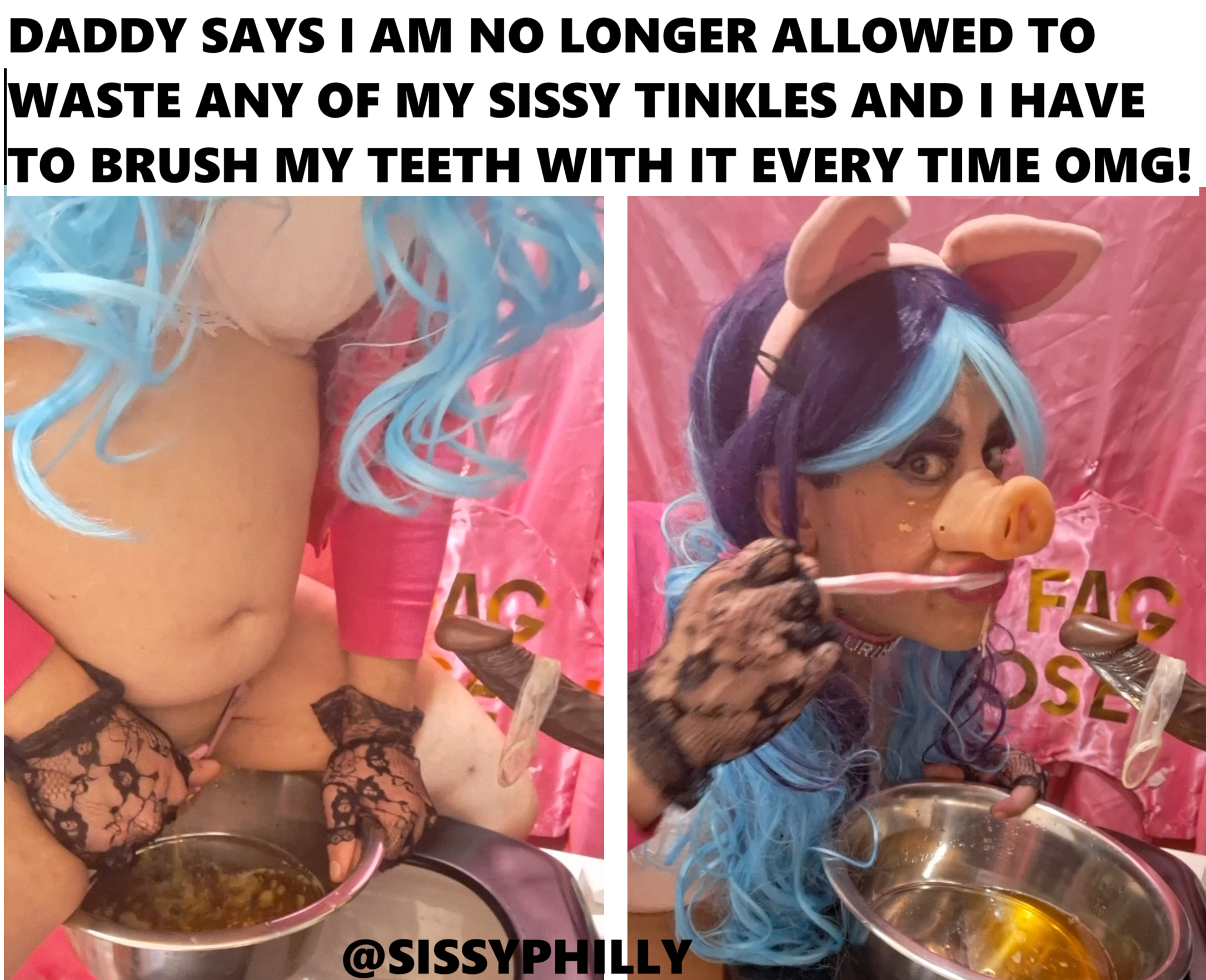 oink oink! i’m a sissypig urinal 4 alpha piss!