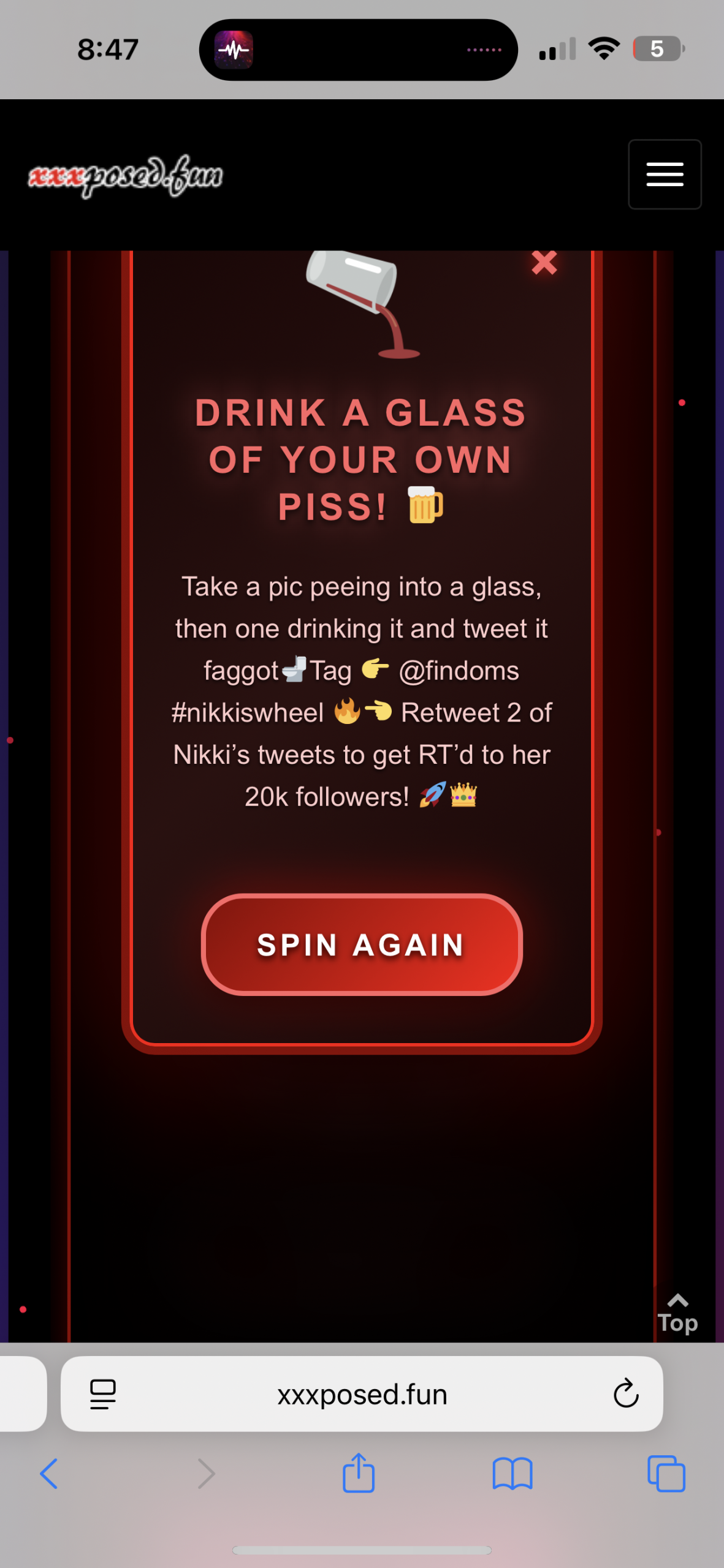 Kyle Craig drinking piss like a good sissy