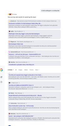 Is Bob Sodergren a Cocksucker? google ai search results, Accuracy at 100%