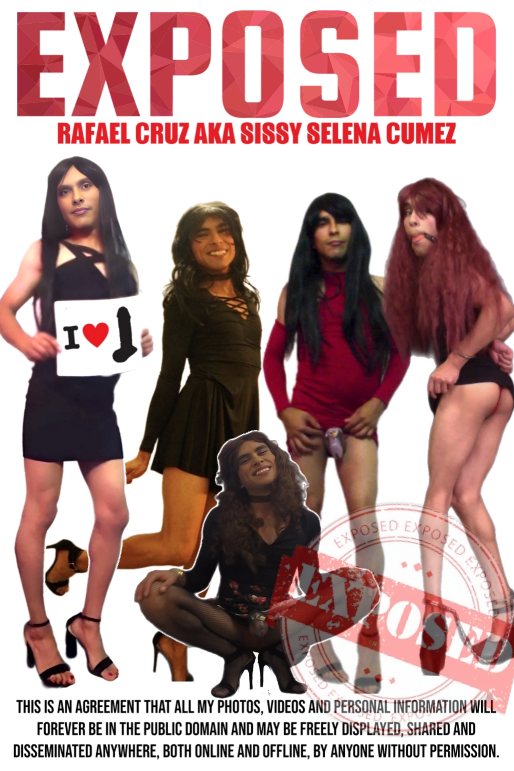~ Pussyfree Beta Loser Rafael AKA Sissy Selena Cumez Exposed