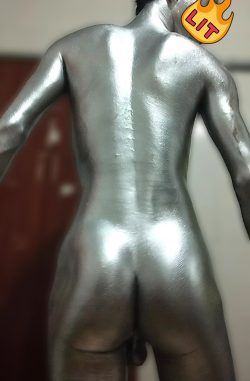 silver metallic body paint
