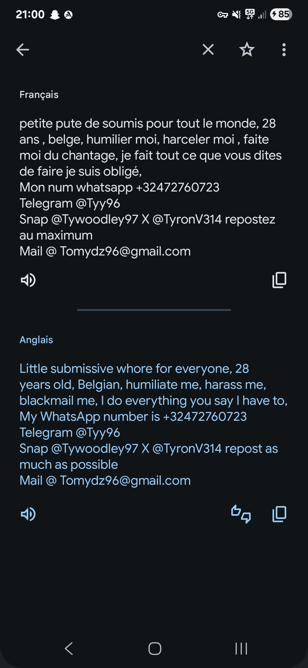 Tyron van braet , slave for everyone