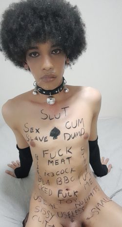 KityyFemboyy – Body Writing and something stick in my face