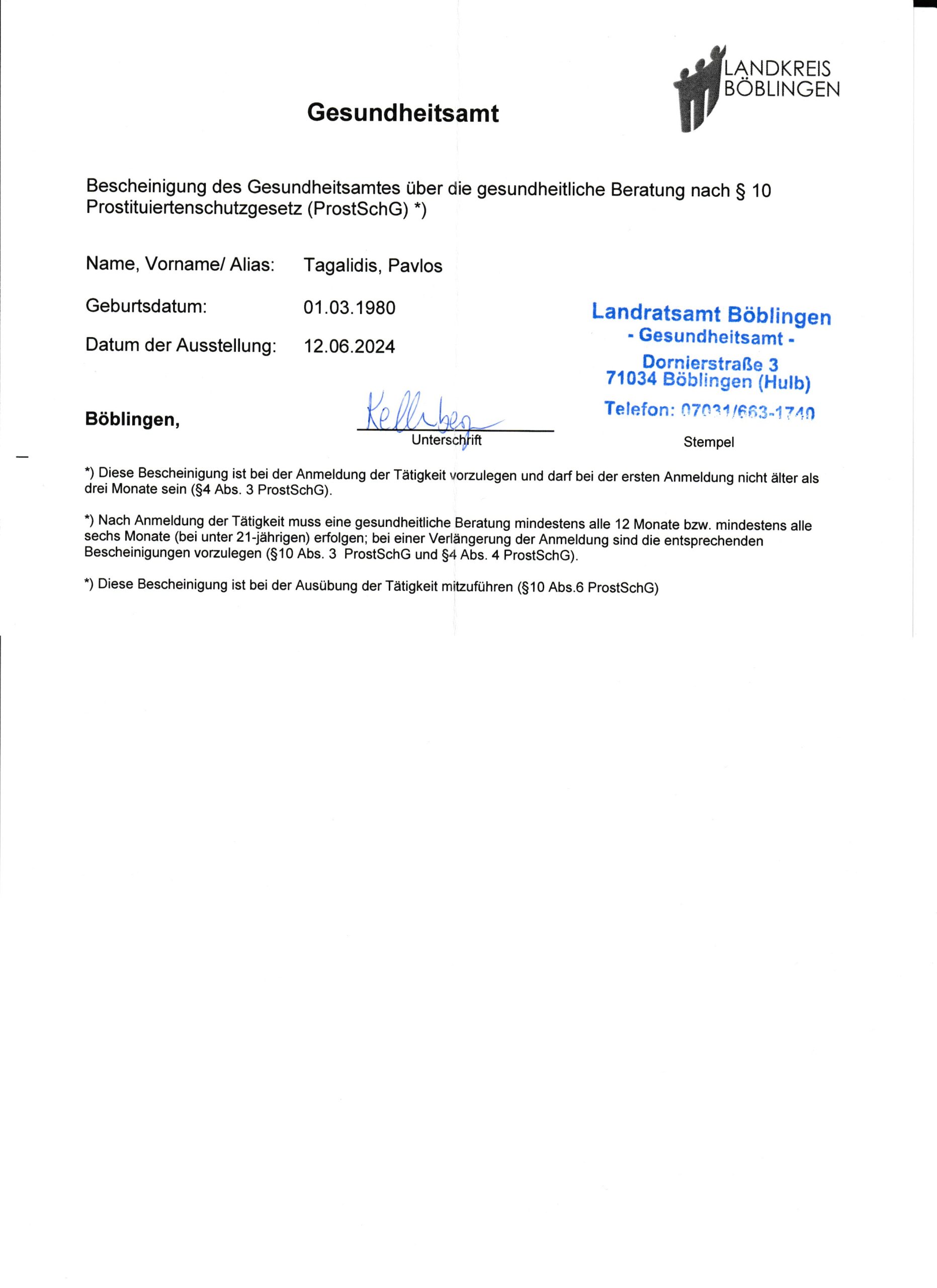 Pavlos der Prostituierter