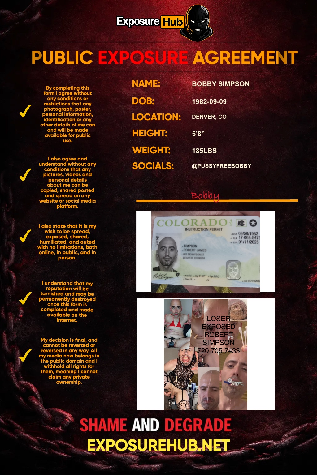 Beta loser BobbiSimpson  – Exposure junkie