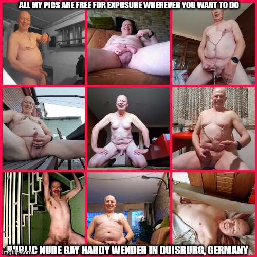 Expose Me Gay Naked Public Fgt. Hardy Wender from Duisburg Germany