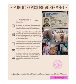 Public Exposure Agreement:EMANUELE GIOCONDO f*ggot