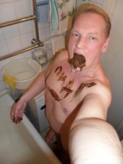 I’m a f*ggot, a shit-eater