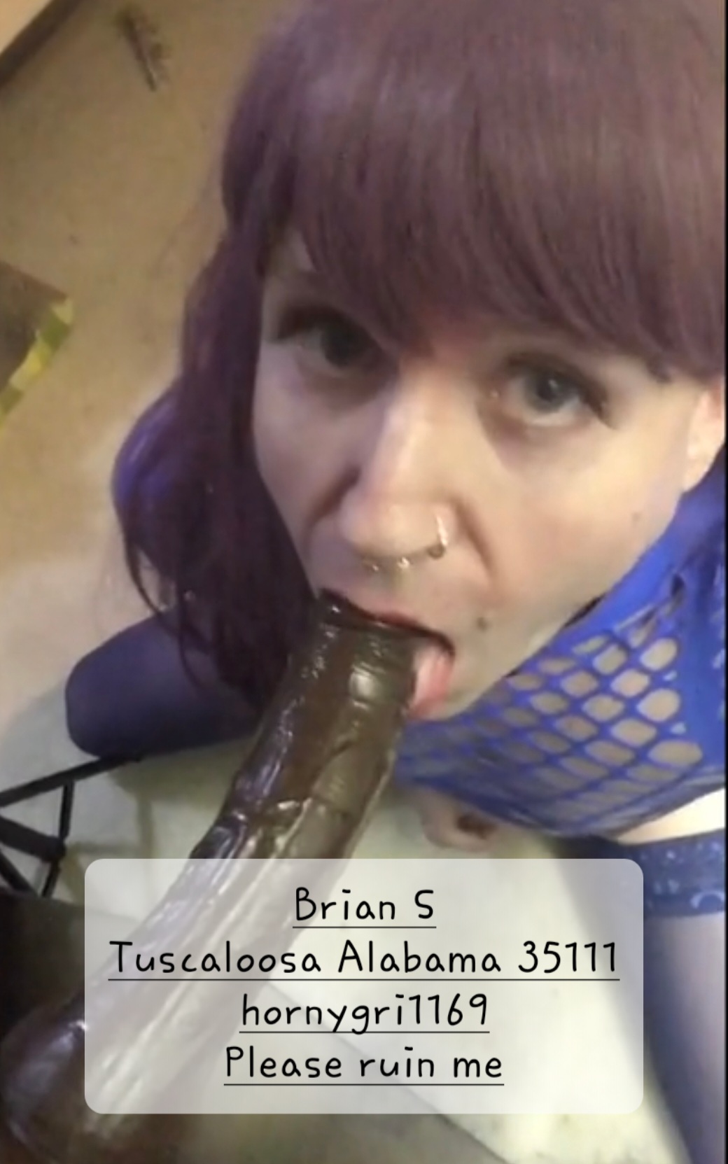 Pleeaase D/L & share/repost Brian S. from Tusc AL zip 35111 aka hornygi1169