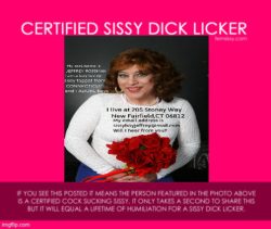 sissy Jeffrey Rossman outed as any boy`s favourite penis licker