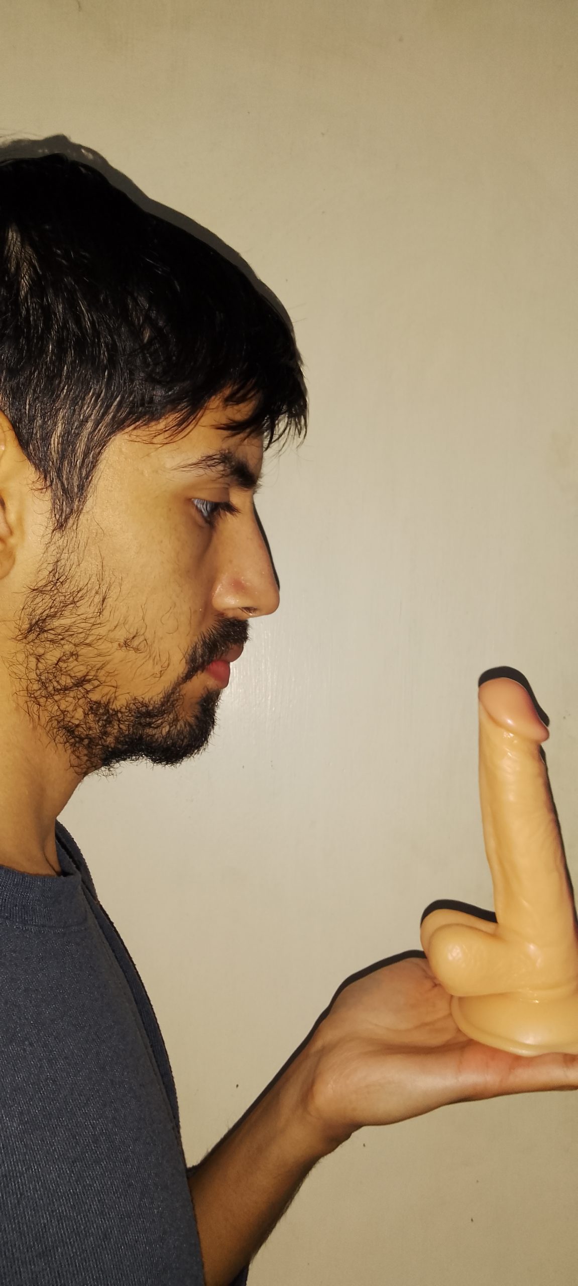 Worthless Argentine f*g Franco Gagging on Dildo
