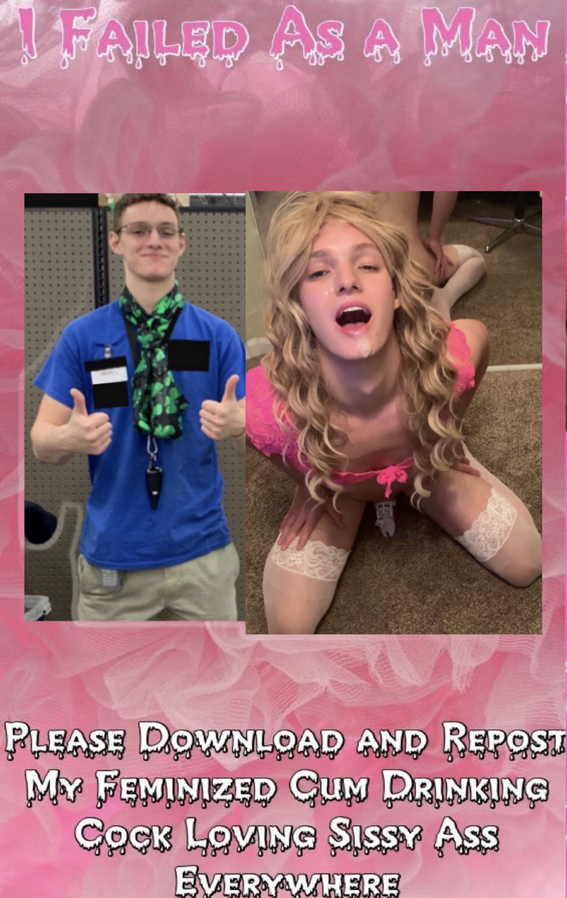 Captions for sissy bimbo Jake