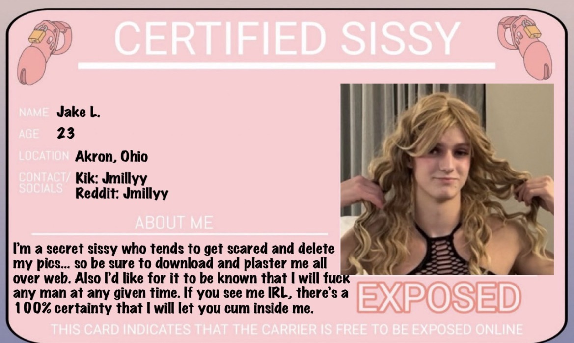 Captions for sissy bimbo Jake