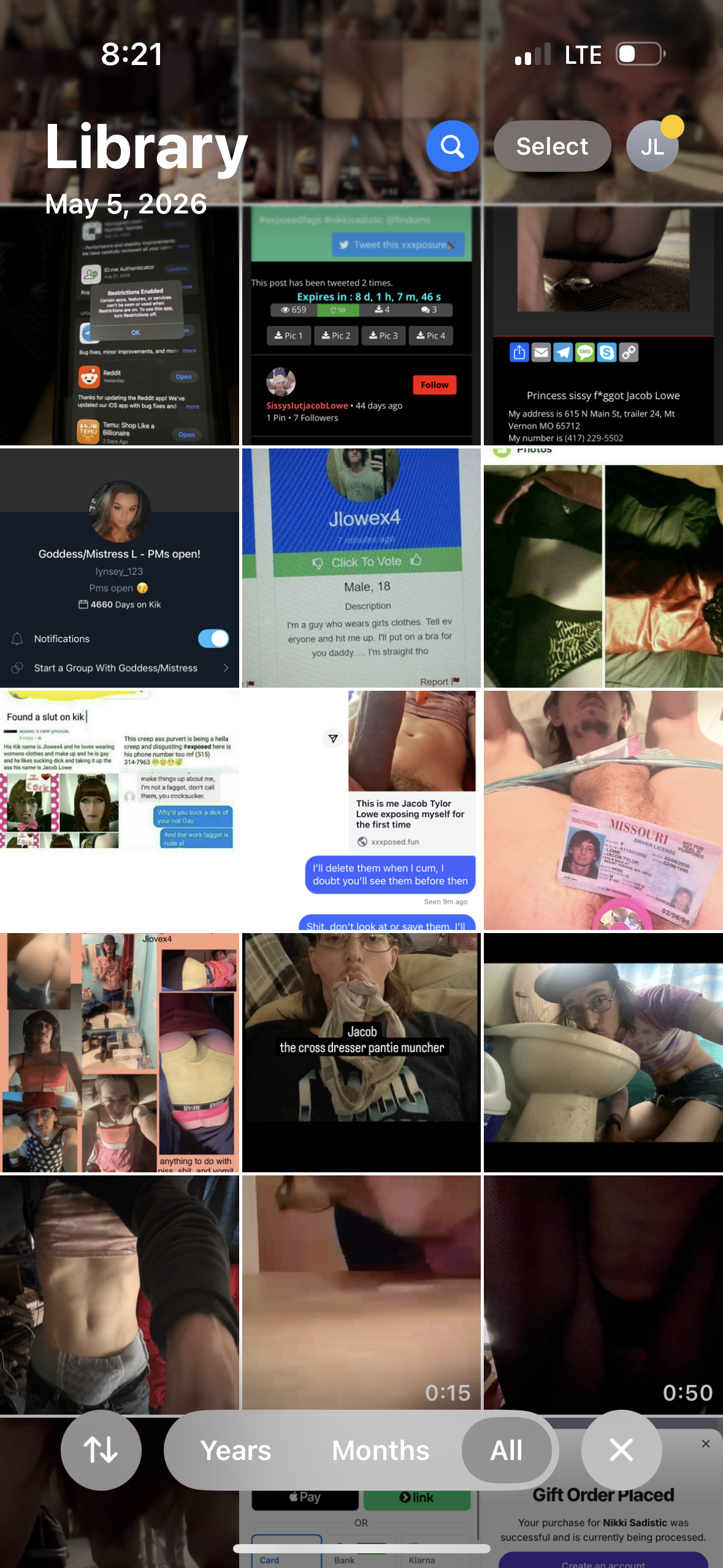 Sissy sl*t Jacob Lowe Exposed