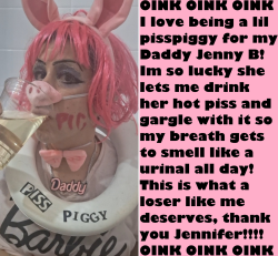 oink oink im a sissy pisspiggy