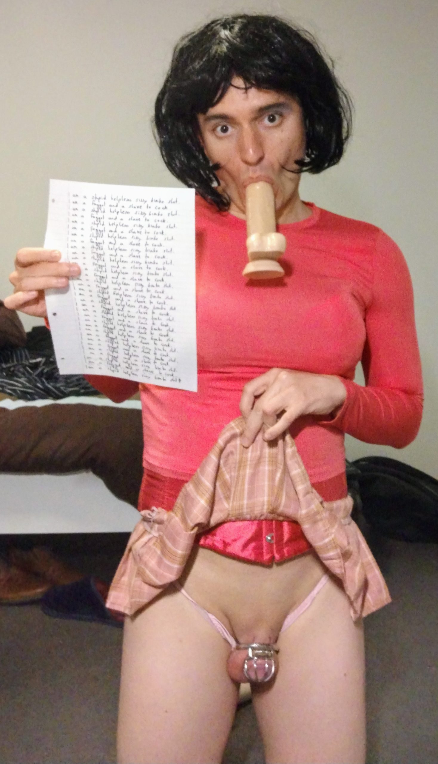Pathetic Sissy f*ggot needs to be exposed