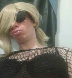 Blonde bimbo sissy bitch