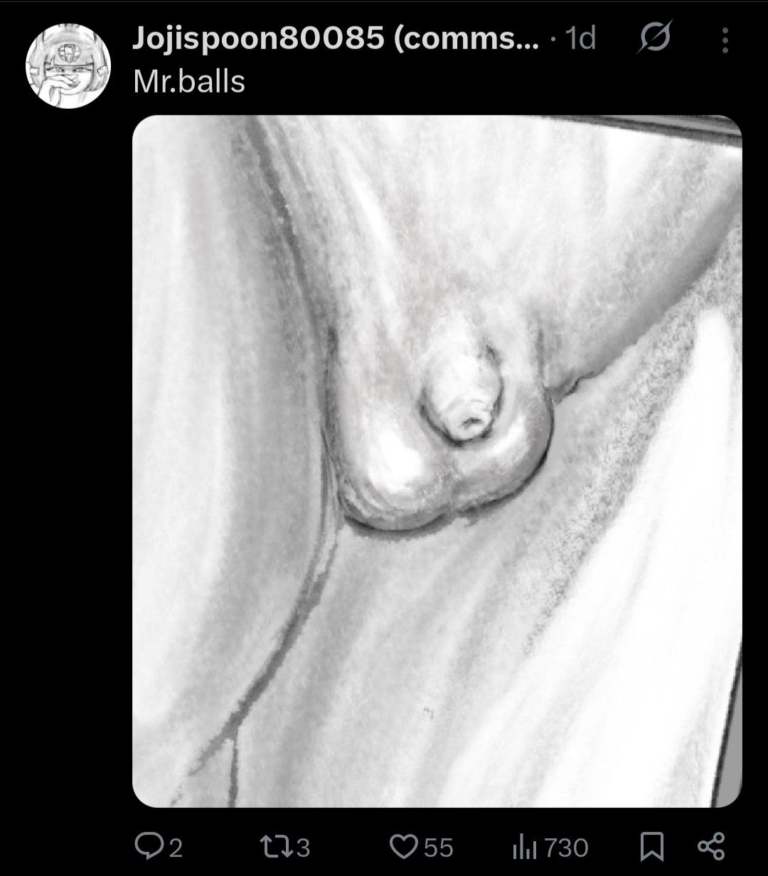 Artist with a miniscule nub