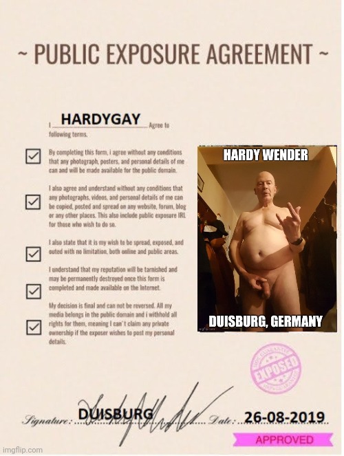 Stuff to Expose Me Gay Naked Public Fgt. Hardy Wender