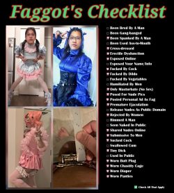 My checklist