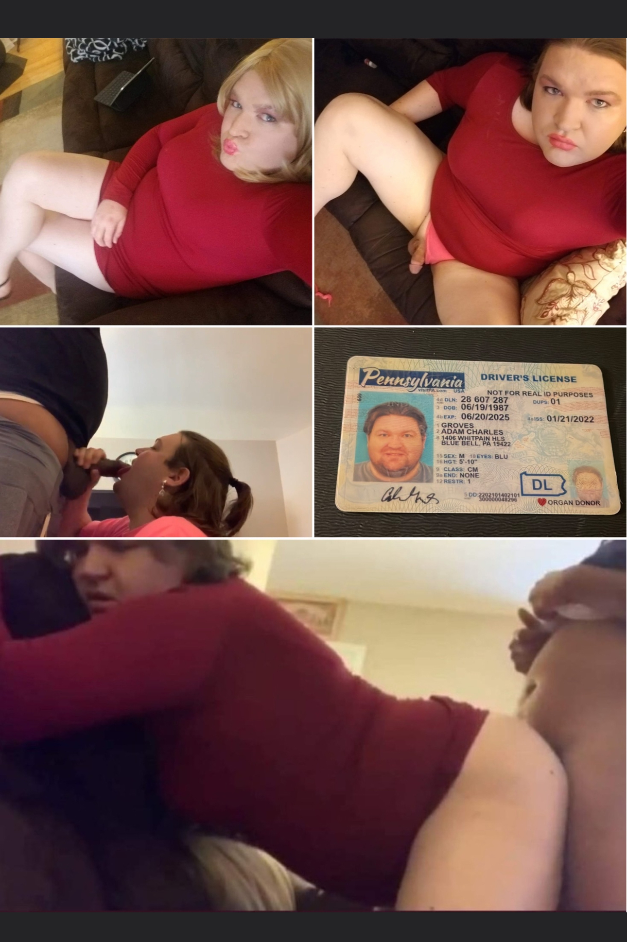 Ruined BBC Sissy Exposed to Family